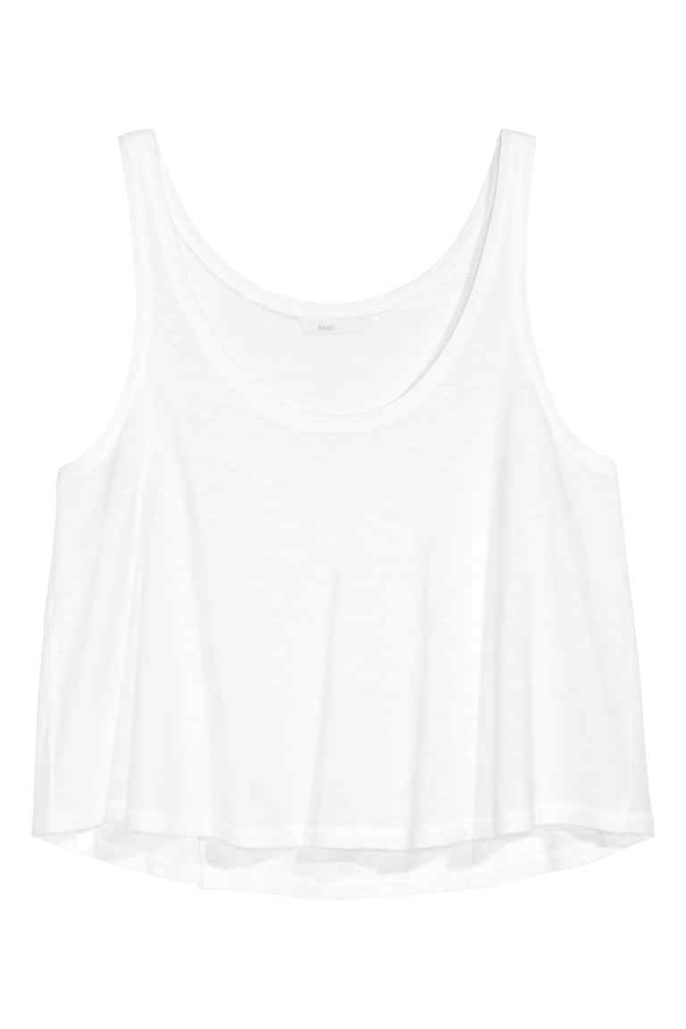 Short sleeveless top